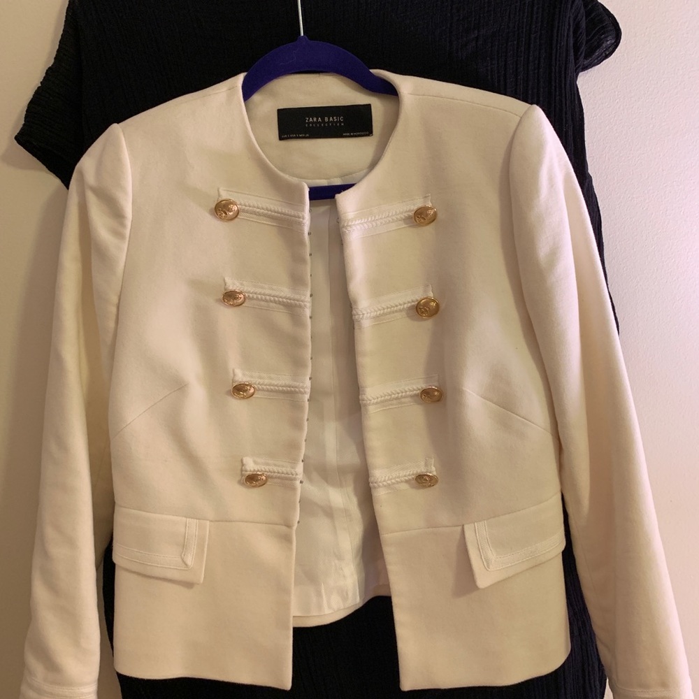 Zara Military Jacket Blazer with gold buttons